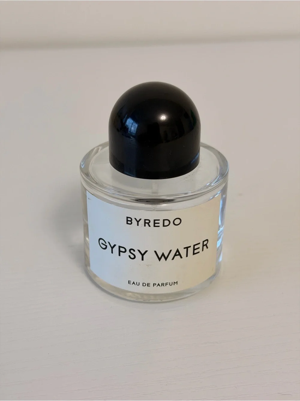 Empty Byredo Gypsy Water — Clear Glass Bottle with Black Cap 50ML 1.6OZ - Picture 1 of 3